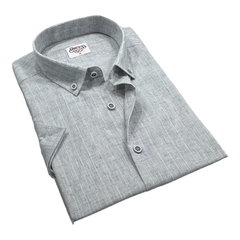 Mens Short Sleeve Shirt - Flurry Ash