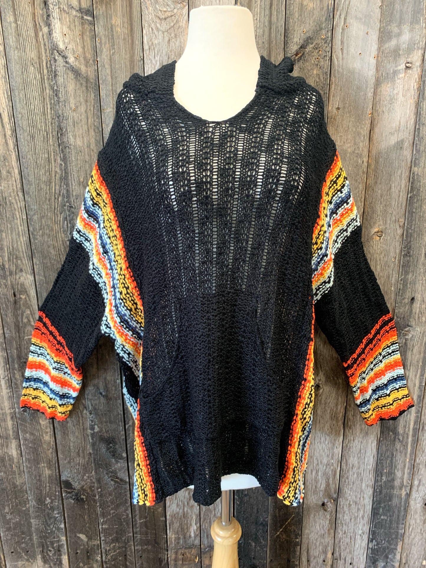 Plus Crochet Hoodie