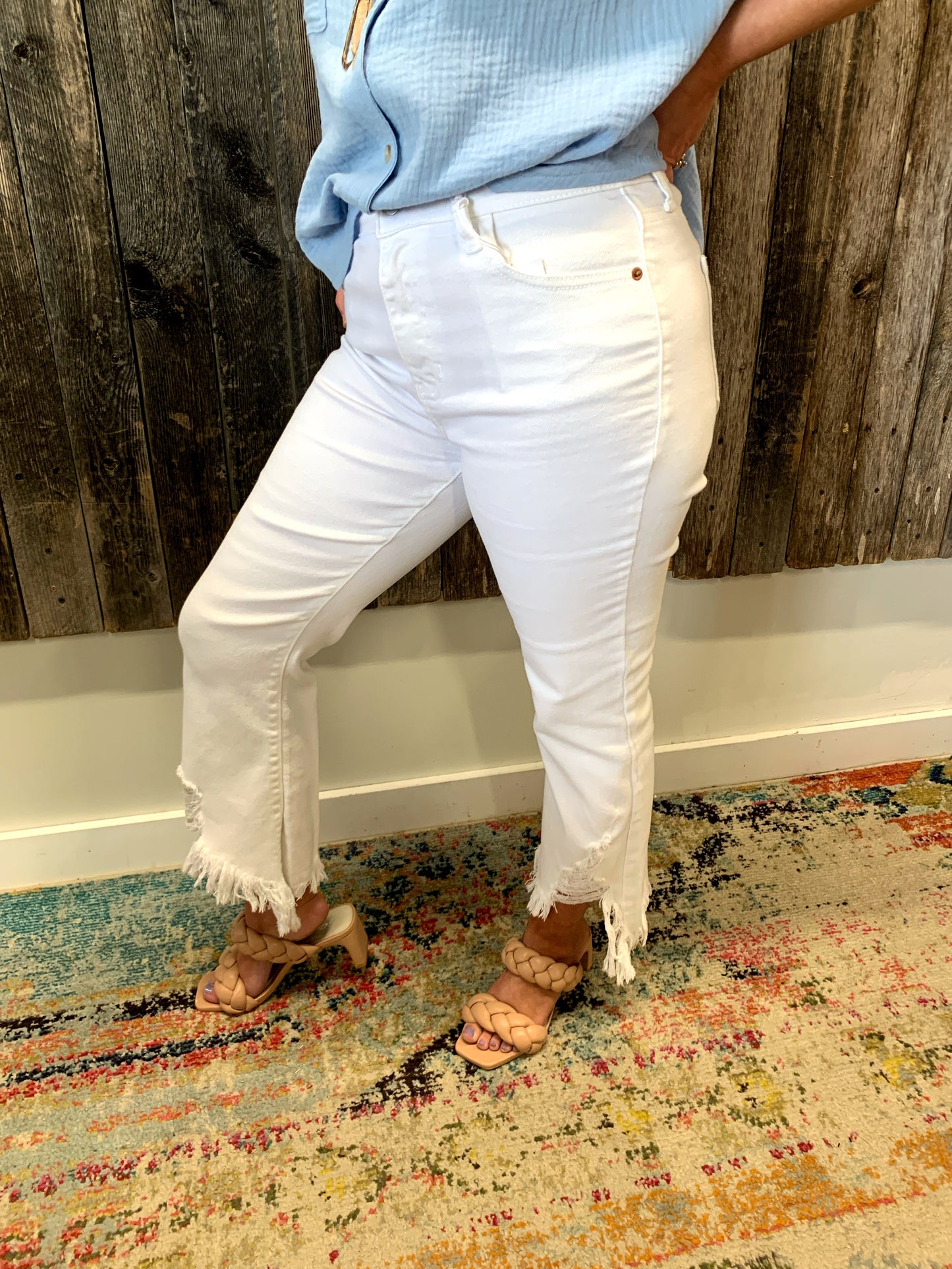High Rise Crop Flare Jean Kickin Colt Boutique