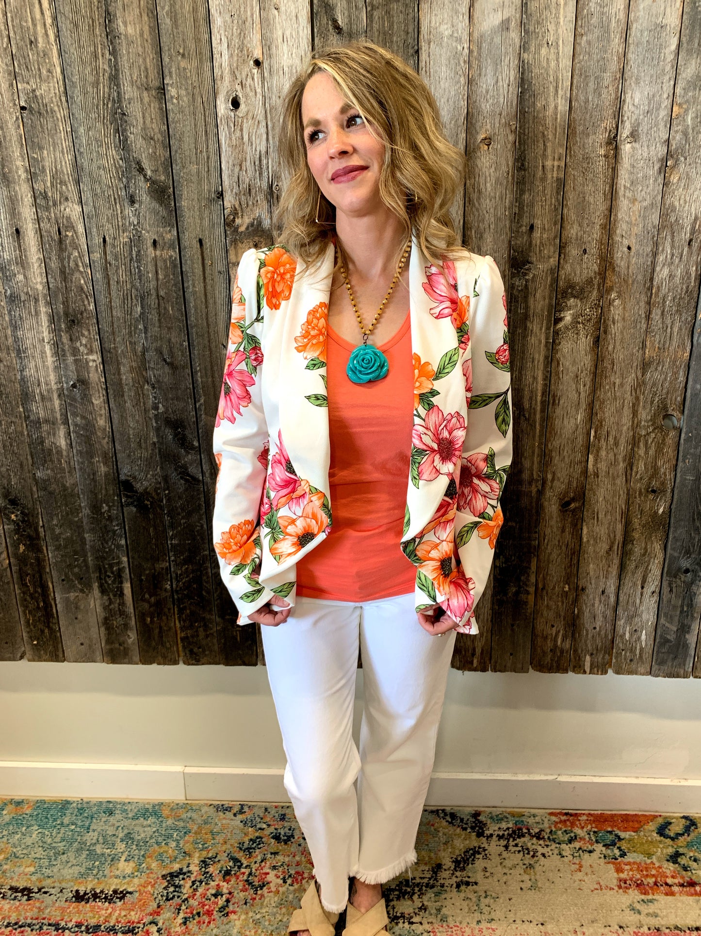 Floral Blazer